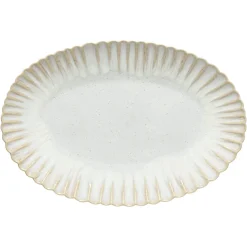 Costa Nova Dinnerware|Mallorca Collection Oval Platter 16" in Sand Beige