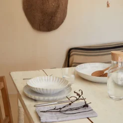 Costa Nova Dinnerware|Mallorca Collection Pasta Bowls in Sand Beige, Set of 6