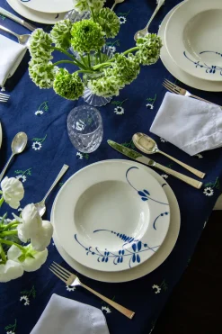 Esencial Hogar Place Settings & Linens|Manzanilla Rectangular Tablecloth in Navy