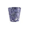 Cabana Glassware|Marbled Ceramic Tumbler in Blue