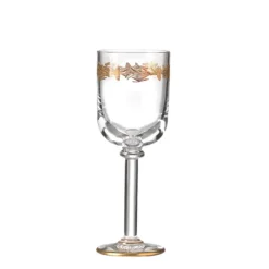 Ginori 1735 Glassware|Marchese Wine Goblets Gold Thread, Set of 2