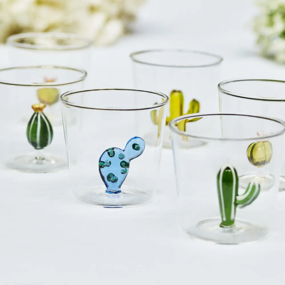 Maison Margaux Glassware|Margarita Cactus Glasses - Set