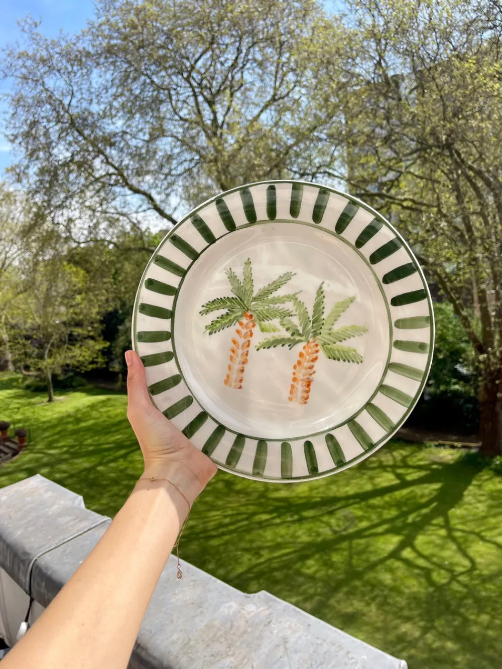 Sveva's Home Dinnerware|Marrakech Palm Tree, Set of 6