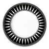 Caskata Dinnerware|Marrakech Rimmed Dinner Plate Black