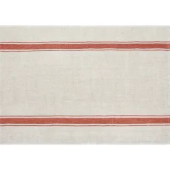 Caravan Place Settings & Linens|Marseille Tea Towels in Olive Green & Natural, Set of 2