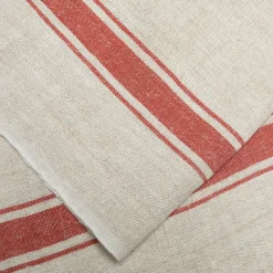 Caravan Place Settings & Linens|Marseille Tea Towels in Olive Green & Natural, Set of 2