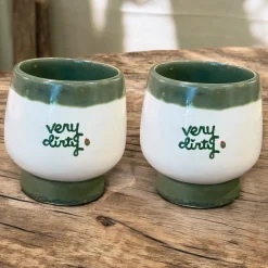 Caitlin Rounds Antiques Glassware|Martini “Very Dirty” Cups, Set of 2