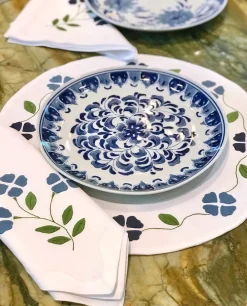 Elizabeth Lake Place Settings & Linens|Matisse Placemats in Shades of Blue, Set of 2