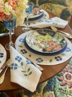 Elizabeth Lake Place Settings & Linens|Matisse Placemats in Shades of Blue, Set of 2