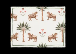 Matouk Place Settings & Linens|Schumacher Tiger Palm Placemat, Set of 4