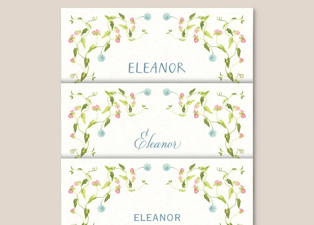 Casa Felix Place Settings & Linens|Meadow Place Cards