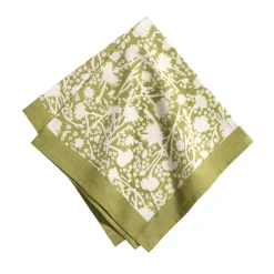 Couleur Nature Place Settings & Linens|Meadows Napkins Vert, Set of 6