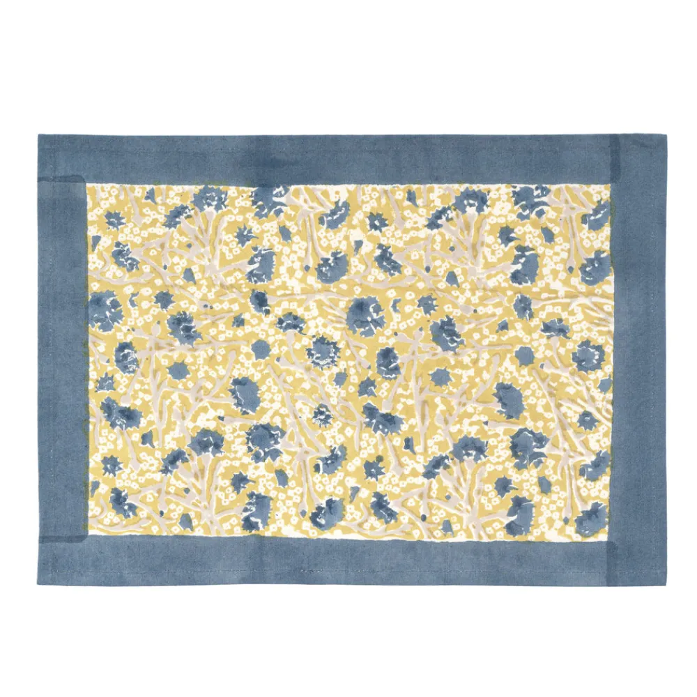 Couleur Nature Place Settings & Linens|Meadows Placemats Blue & Green, Set of 6