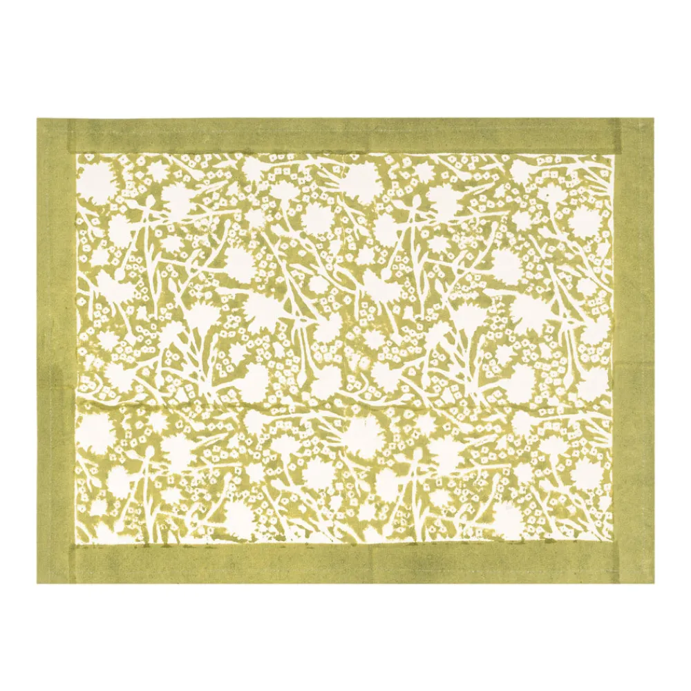 Couleur Nature Place Settings & Linens|Meadows Placemats Vert, Set of 6
