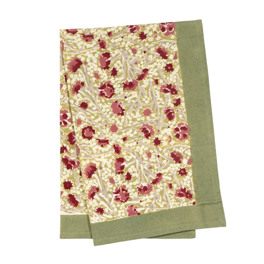 Couleur Nature Place Settings & Linens|Meadows Tea Towels Red & Green, Set of 3