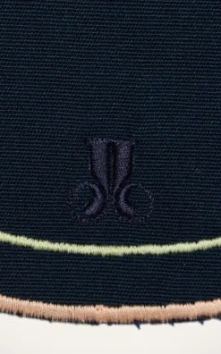 La DoubleJ Place Settings & Linens|Medallion Placemats in Solid Navy, Set of 2