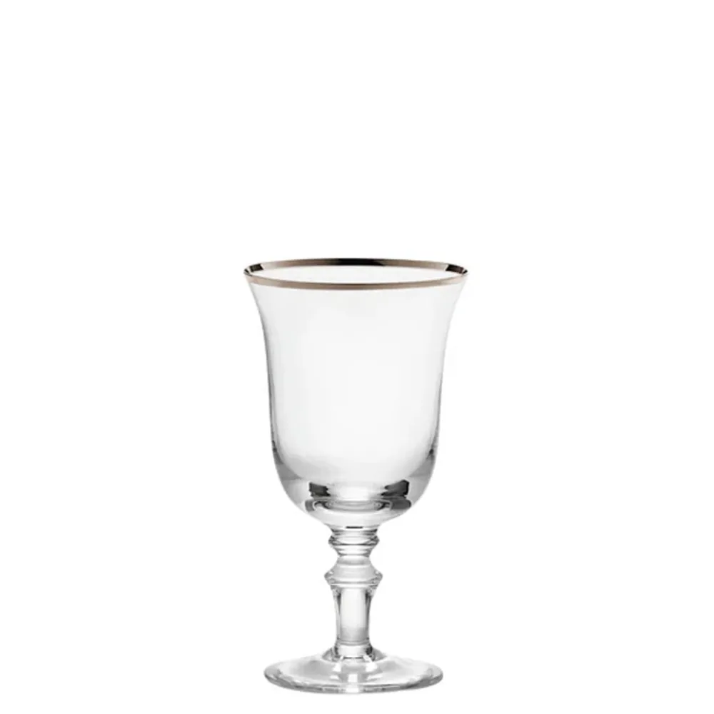 Ginori 1735 Glassware|Medici Liquor Goblets Platinum Thread, Set of 2