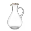 Ginori 1735 Glassware|Medici Pitcher Gold Thread