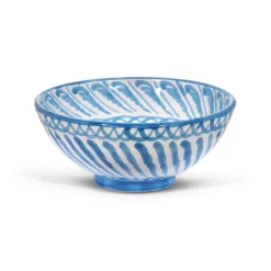 Pomelo Casa Dinnerware|Medium Bowl With Hand Painted Designs
