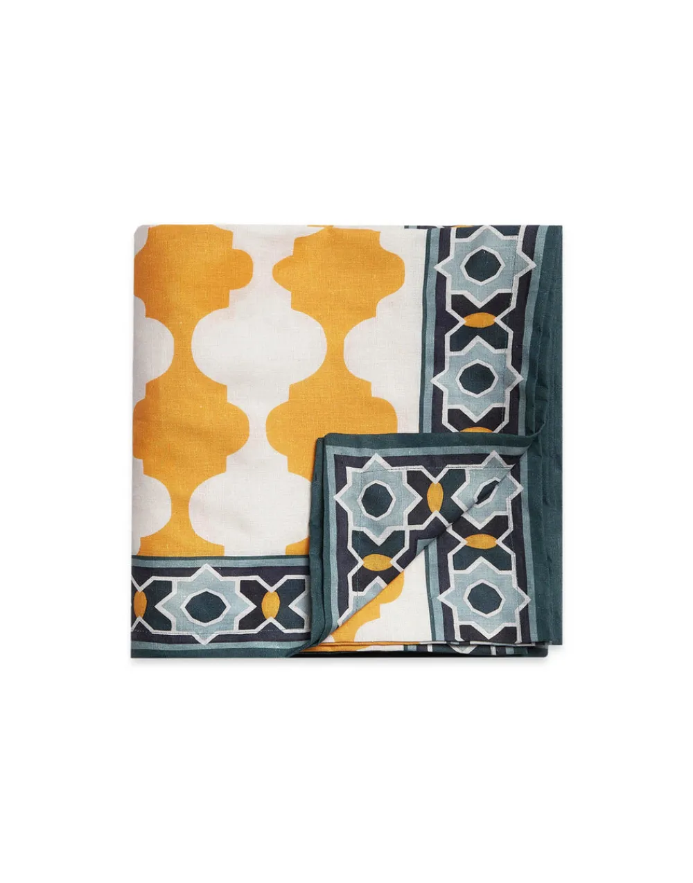 La DoubleJ Place Settings & Linens|Medium Tablecloth in Plaza Medium Yellow