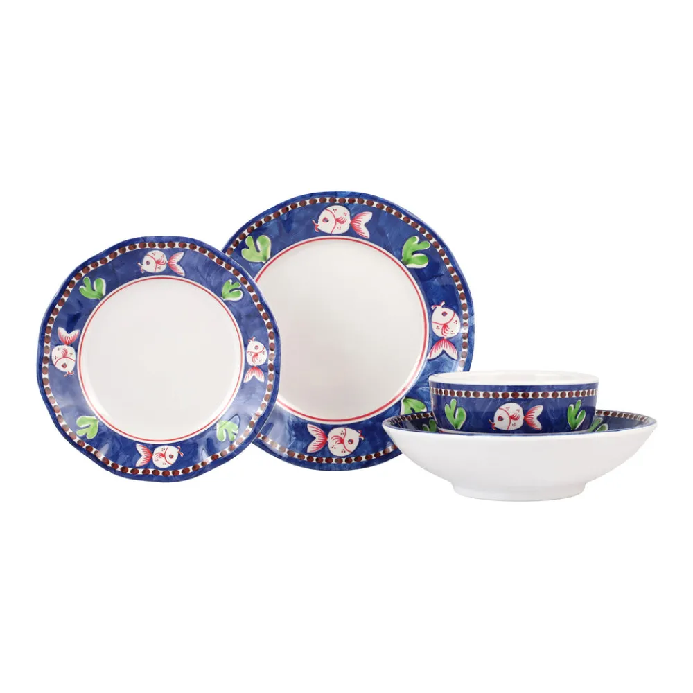 VIETRI Dinnerware|Melamine Campagna Four-Piece Place Setting