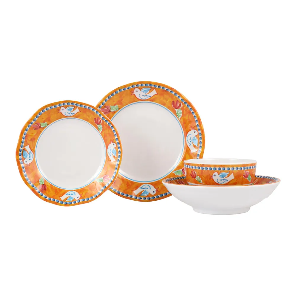 VIETRI Dinnerware|Melamine Campagna Four-Piece Place Setting
