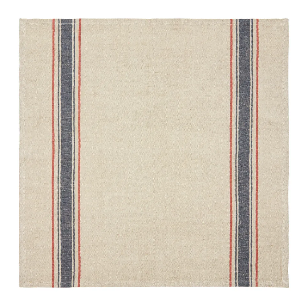 Caravan Place Settings & Linens|Menton Napkin in Natural & Denim, Set of 4