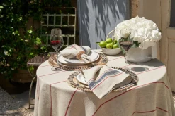 Caravan Place Settings & Linens|Menton Napkin in Natural & Denim, Set of 4