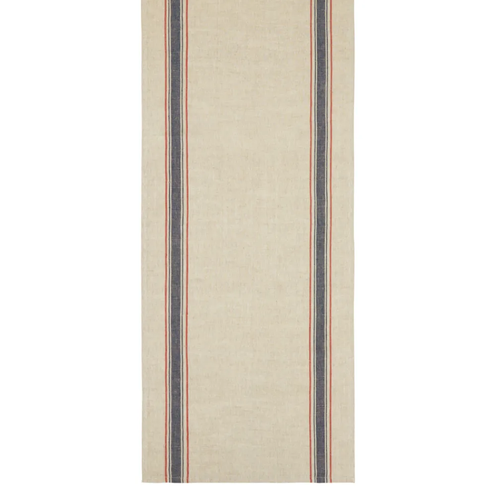 Caravan Place Settings & Linens|Menton 20x72 Runner in Natural & Denim