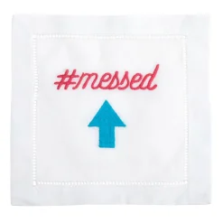 August Morgan Place Settings & Linens|Messed Up Cocktail Napkins, Set of 4