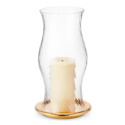 AERIN Candles|Milla Hurricane in Clear/Gold