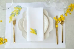 TriChi Design Place Settings & Linens|Mimosa Napkin and Placemat, Set of 2