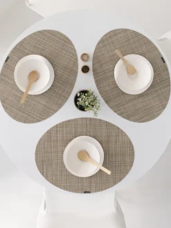 Chilewich Place Settings & Linens|Mini Basketweave Oval Placemat
