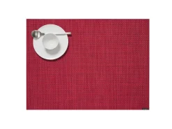 Chilewich Place Settings & Linens|Mini Basketweave Rectangluar Placemat in Scarlet