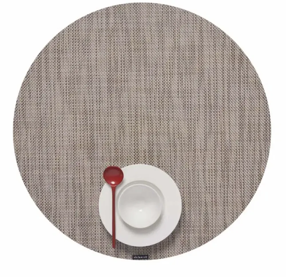 Chilewich Place Settings & Linens|Mini Basketweave Round Placemat