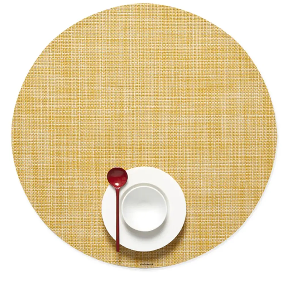 Chilewich Place Settings & Linens|Mini Basketweave Round Placemat