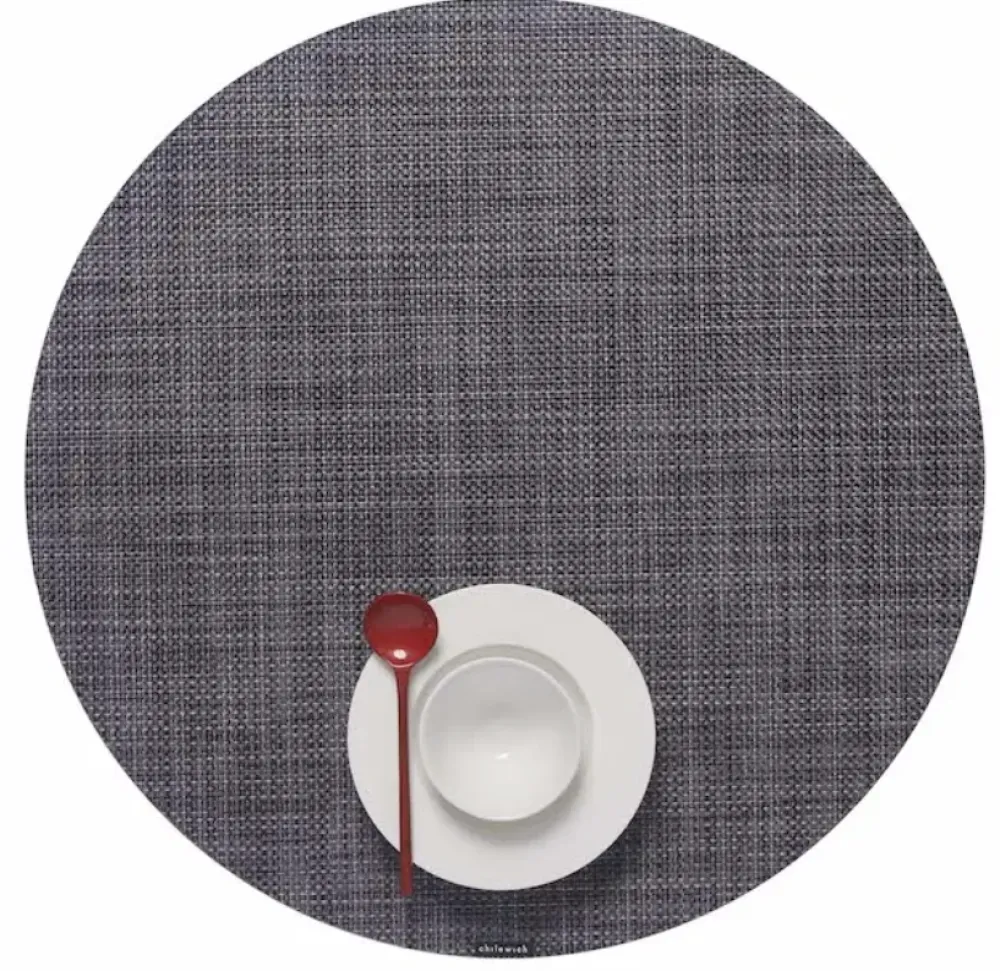 Chilewich Place Settings & Linens|Mini Basketweave Round Placemat