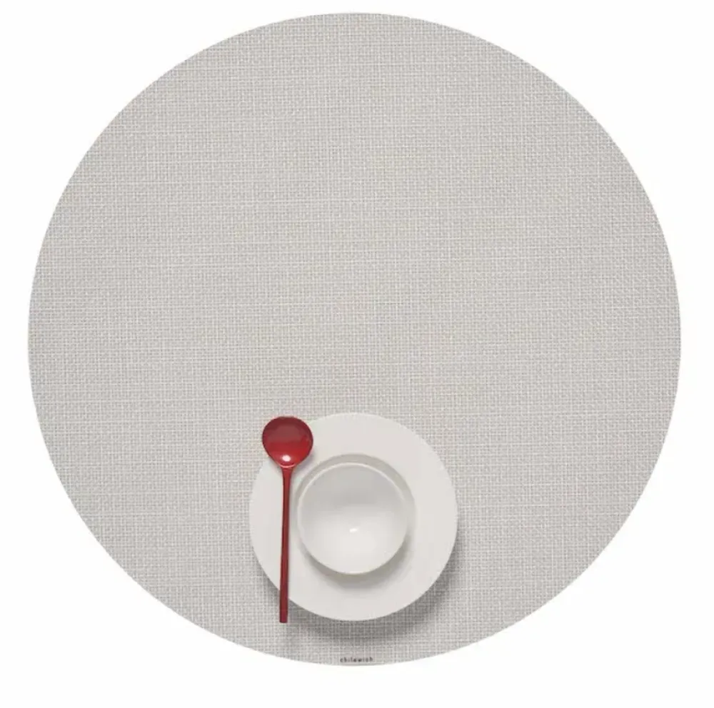 Chilewich Place Settings & Linens|Mini Basketweave Round Placemat