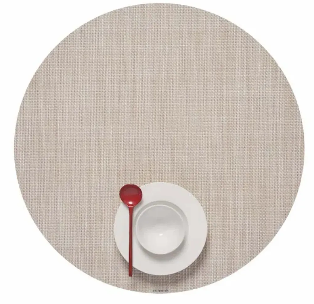 Chilewich Place Settings & Linens|Mini Basketweave Round Placemat