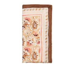 Kim Seybert Place Settings & Linens|Mira Napkin in Brown & Coral, Set of 4