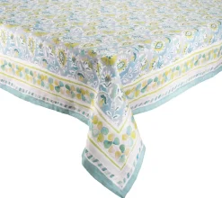 Kim Seybert Place Settings & Linens|Mira Tablecloth in Seafoam & Green