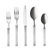 Kim Seybert Flatware|Mirage 5-Piece Place Setting in White & Silver