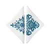 Cabana Place Settings & Linens|Mirandola Napkins in Blue, Set of Four