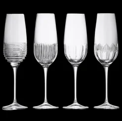 Waterford Glassware|Mixology Flute 335ml 11 fl oz, Mixed Set of 4