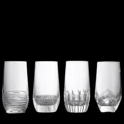 Waterford Glassware|Mixology Highball 430ml 14.5 fl oz, Mixed Set of 4