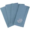 Over The Moon Place Settings & Linens|Monogram Dinner Napkin In Cobalt, Set of 4