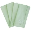 Over The Moon Place Settings & Linens|Monogram Dinner Napkin In Mint, Set of 4