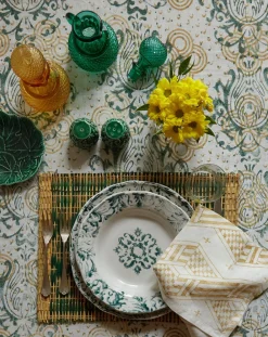 Cabana Place Settings & Linens|Moroccan Placemat in Green