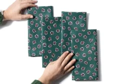 Maria Louise Cottage Place Settings & Linens|Moss & Berry Napkins in Green, Set of 4