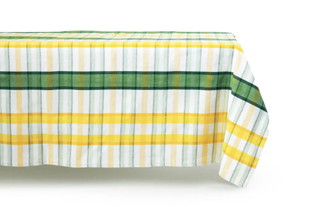 Esencial Hogar Place Settings & Linens|Multicolor Plaid Rectangular Tablecloth